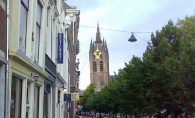 The leaning tower of Delft